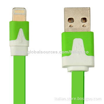 Noodle Flat Cable for iPhone 5, Supports Latest iOS SystemNew